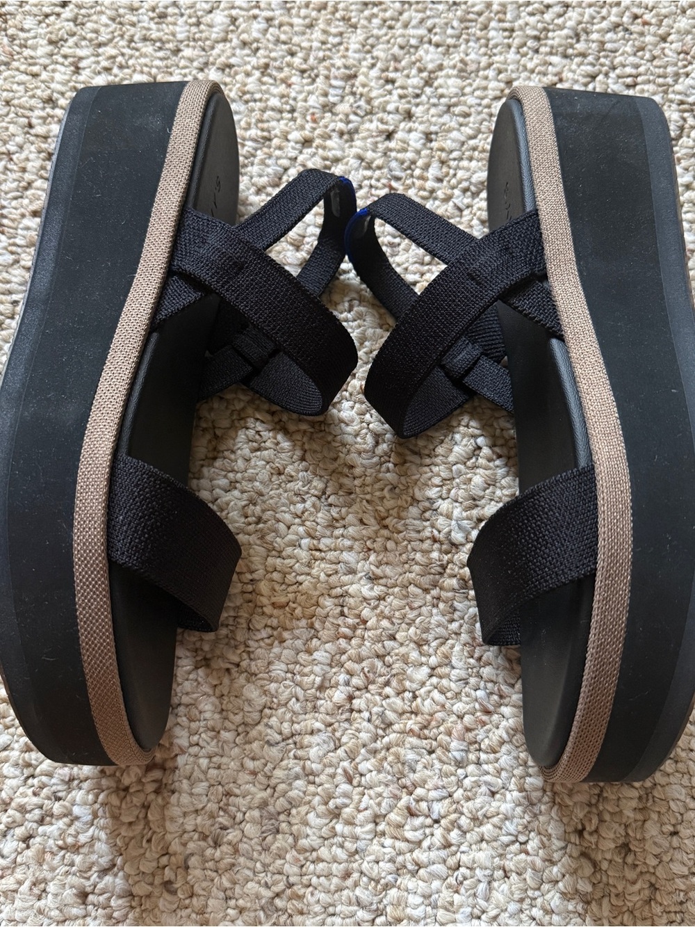 NEW Rothy’s Slingback Platform Wedge Sandals Size 9 - Picture 7 of 12
